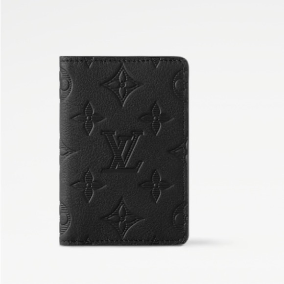 Louis Vuitton's Pocket Organizer in black Monogram Shadow small wallet